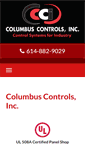 Mobile Screenshot of columbuscontrols.com